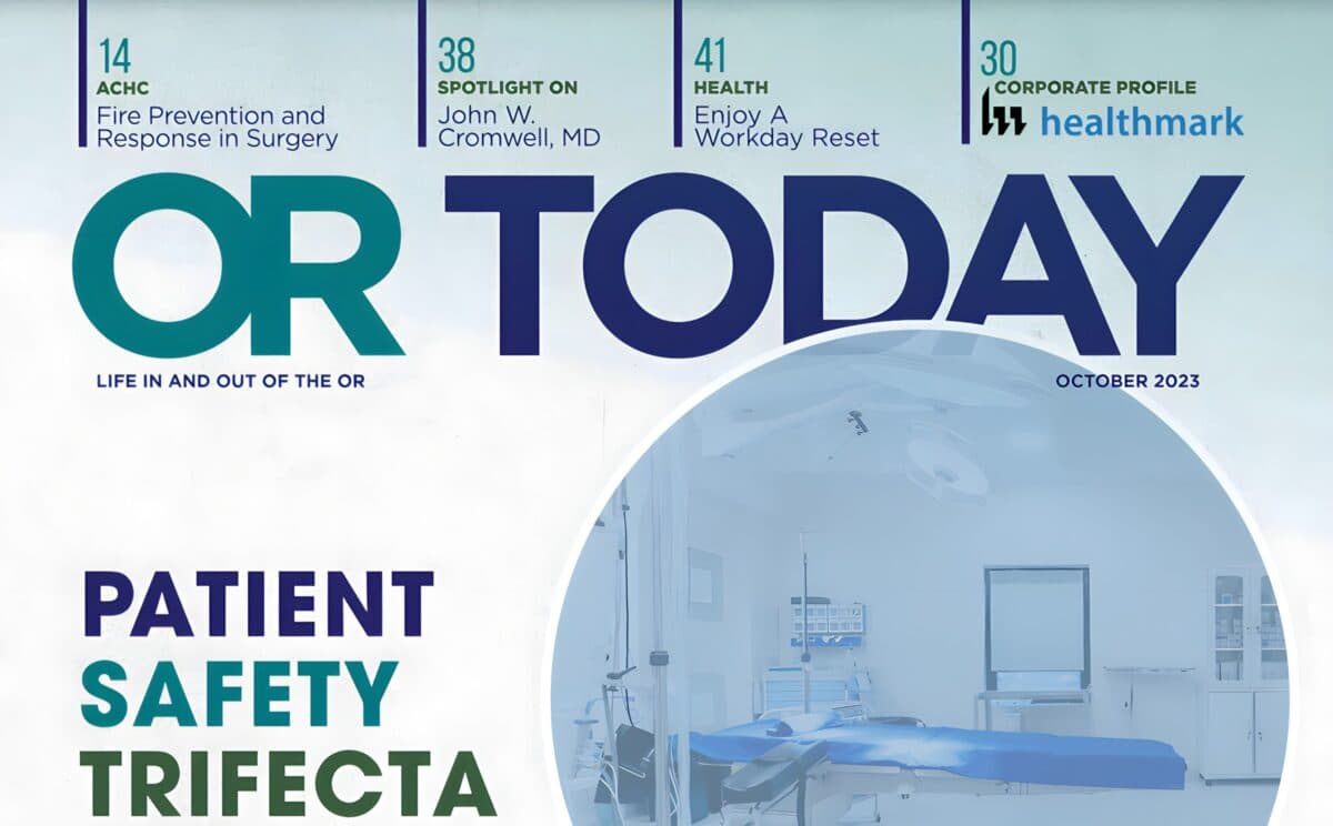 OR Today Spotlight on John W. Cromwell MD